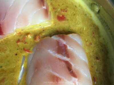 Fish Added To Sauce