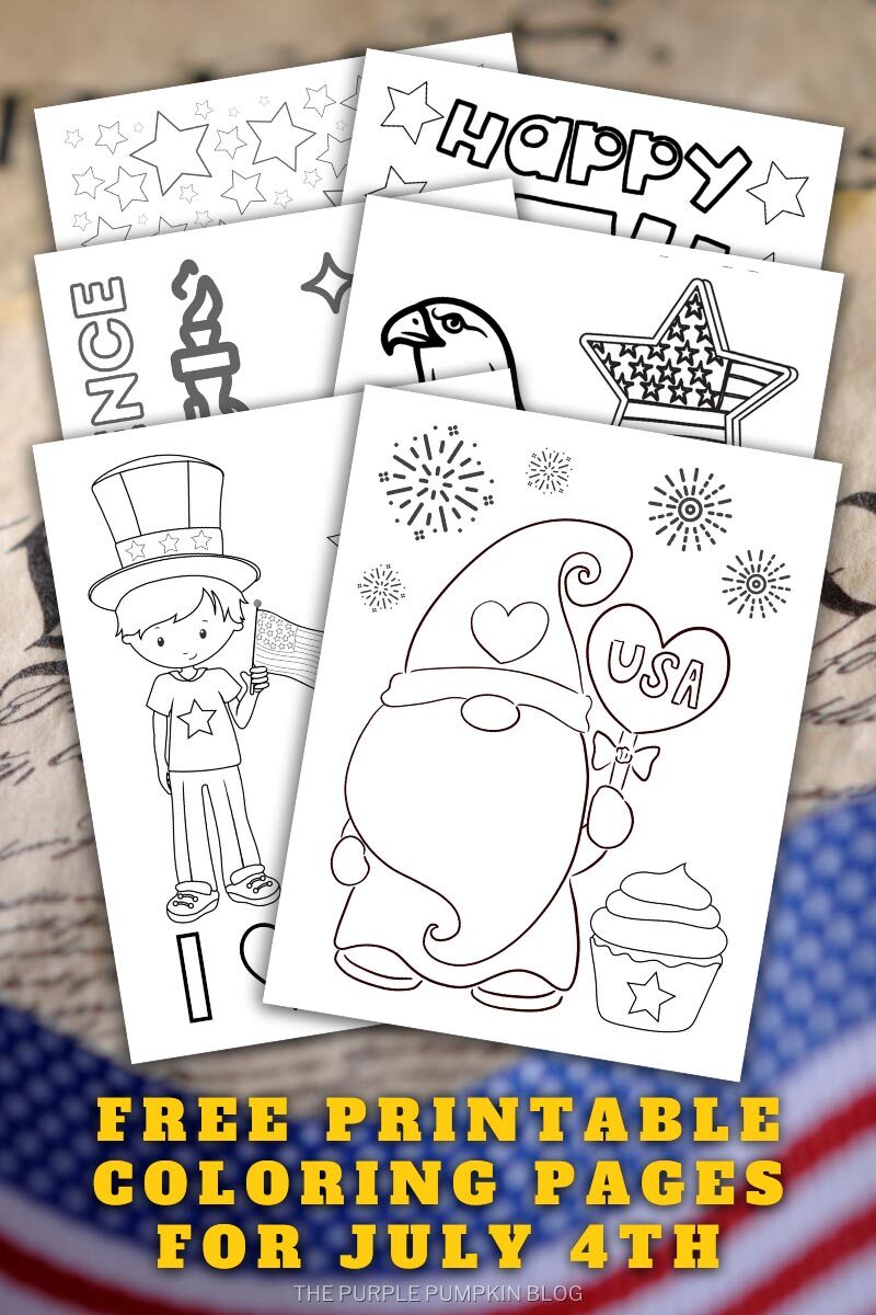 Free Printable Coloring Pages for July 4th