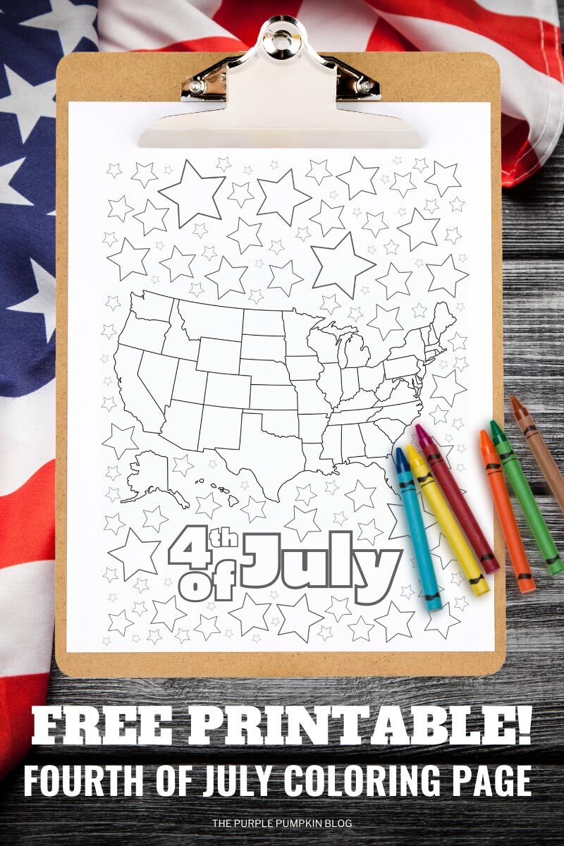 Free Printable Fourth of July Coloring Page