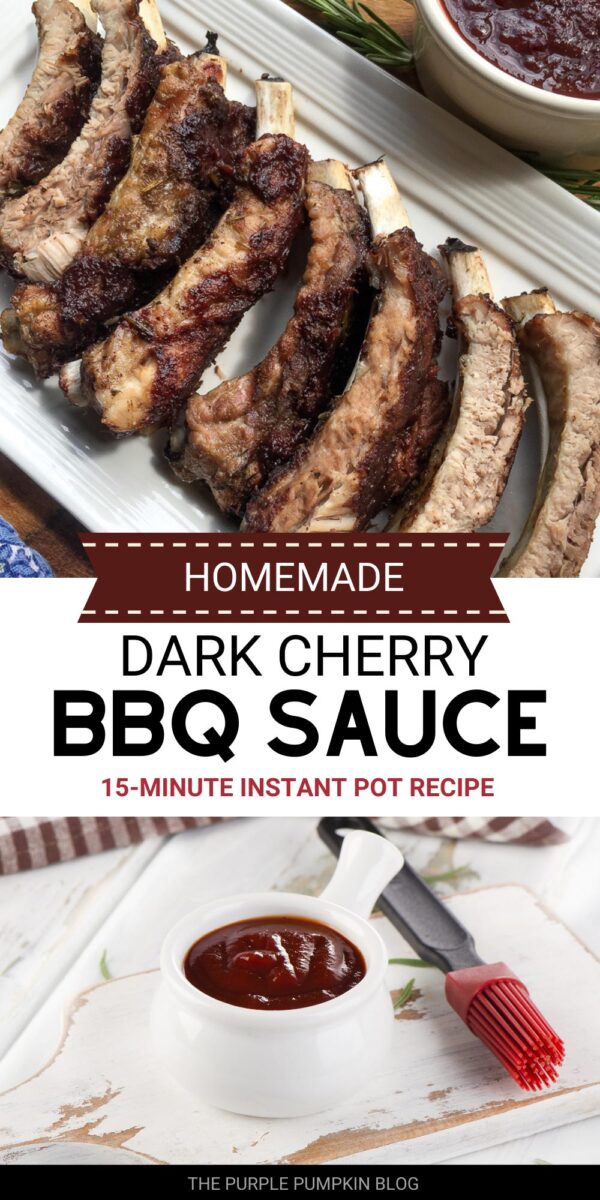 Homemade Dark Cherry BBQ Sauce - 15 Minute IP Recipe
