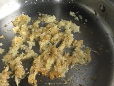 Onions Browned in Pan