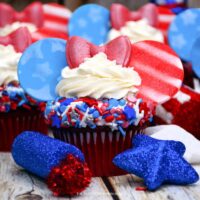Patriotic Mickey Ears Cupcakes