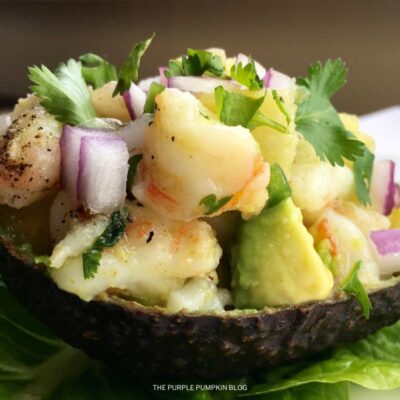 Pineapple Shrimp Stuffed Avocados Recipe