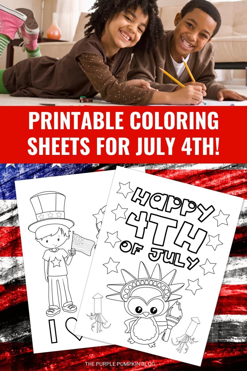 Printable Coloring Sheets for July 4th