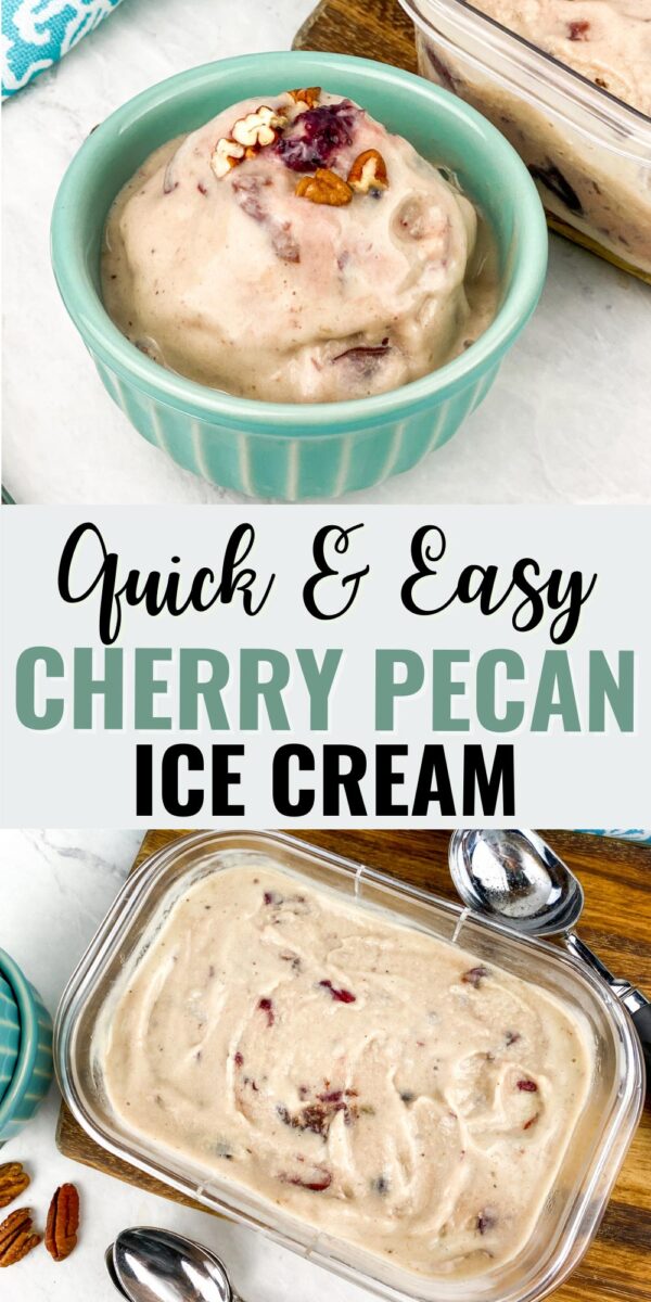 Quick & Easy Cherry Pecan Ice Cream