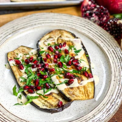 Roasted Eggplant with Tahini Dressing Recipe