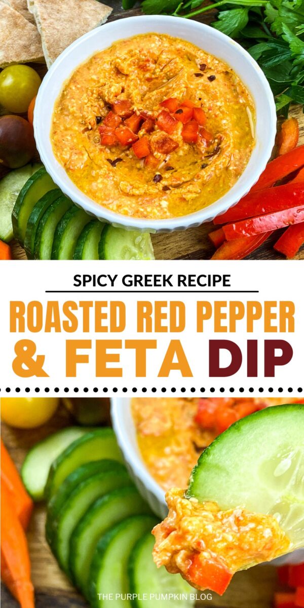 Spicy Greek Recipe - Roasted Red Pepper & Feta Dip