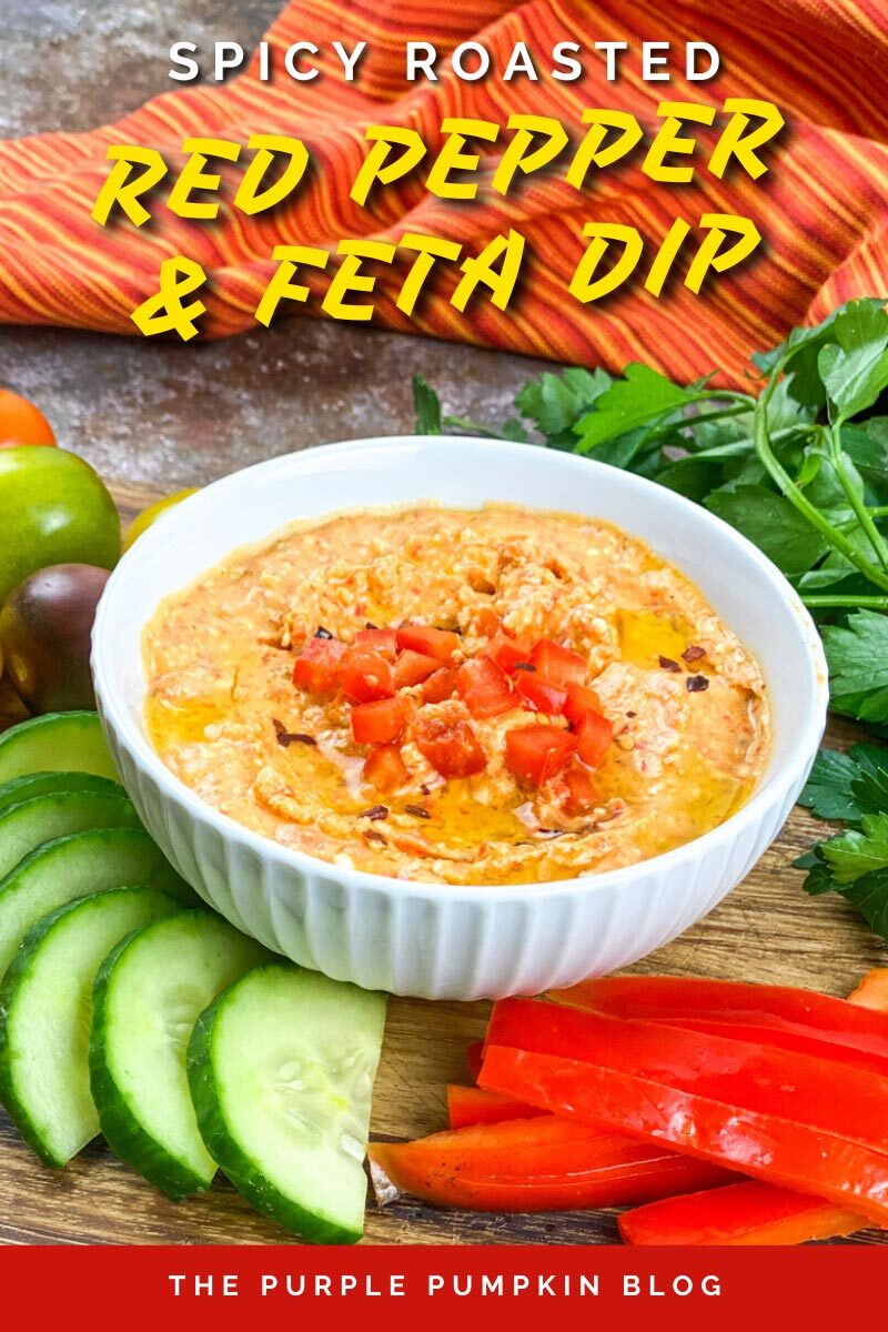 Spicy Roasted Red Pepper & Feta Dip