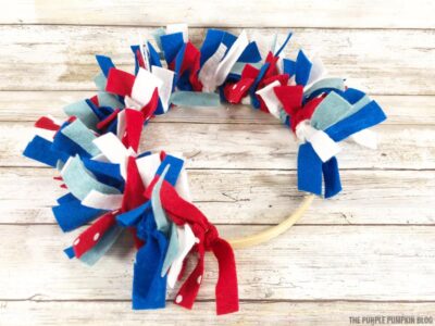 Tying Even More Felt to Hoop