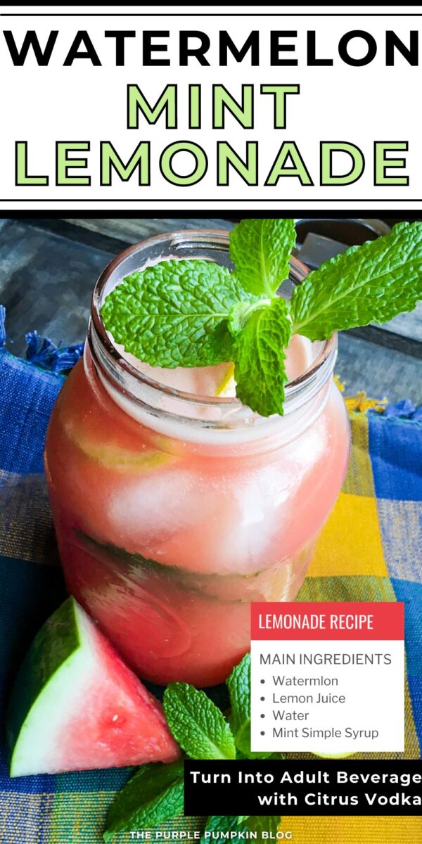 Watermelon Mint Lemonade Drink