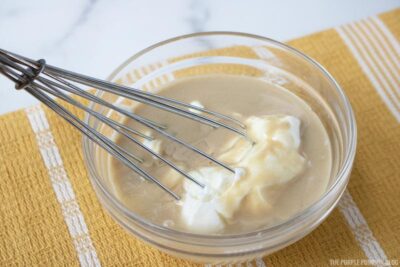 Whisking Tahini and Yogurt