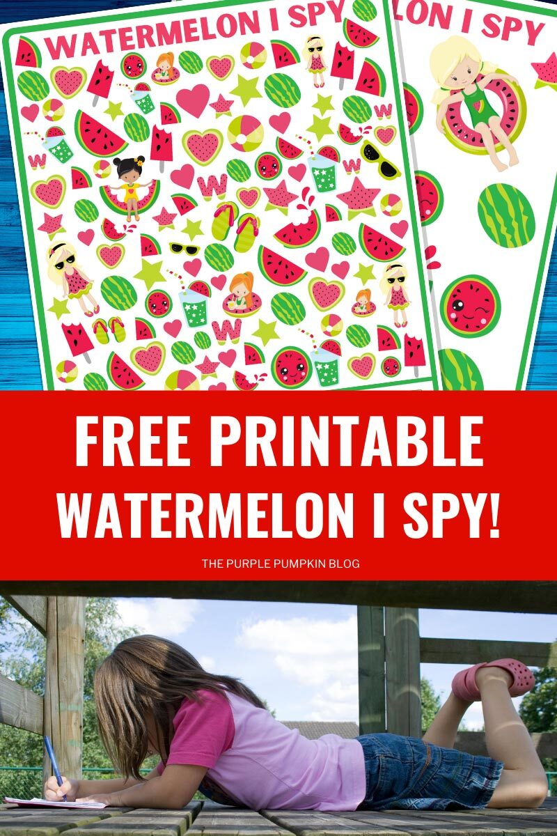 Free Printable Watermelon I Spy!