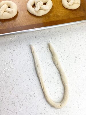 Shaping the Pretzel Dough