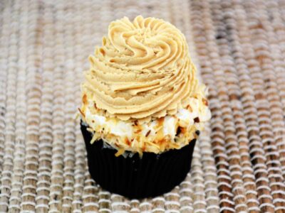 Swirl of Frosting on Cupcake