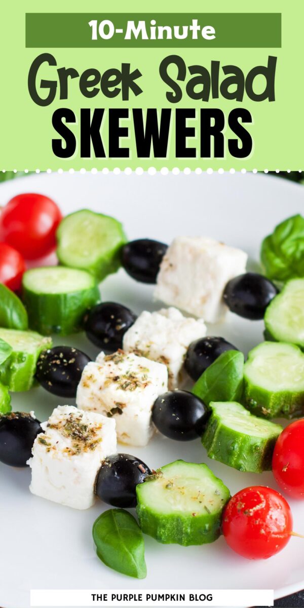 10-Minute Greek Salad Skewers