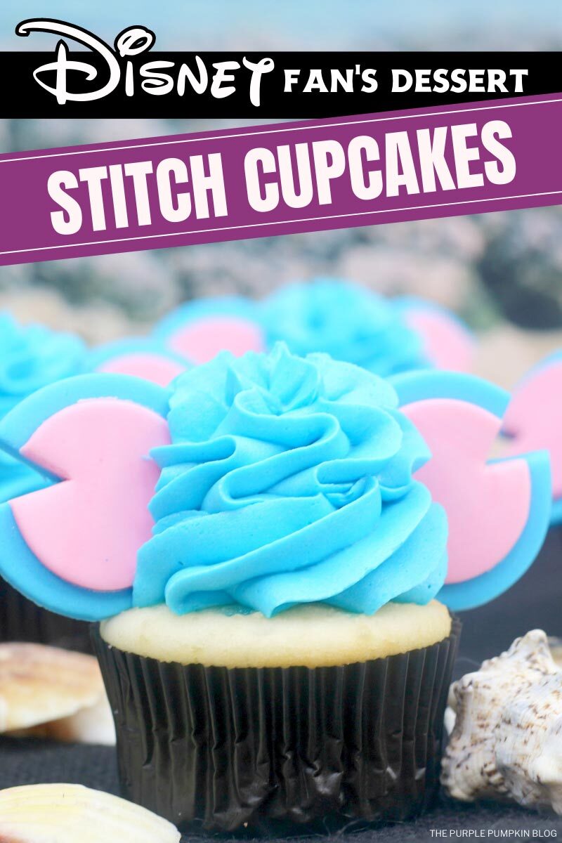 A Disney Fan's Dessert! Stitch Cupcakes
