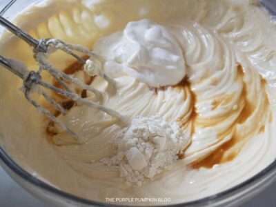 Adding Flour, Vanilla & Sour Cream