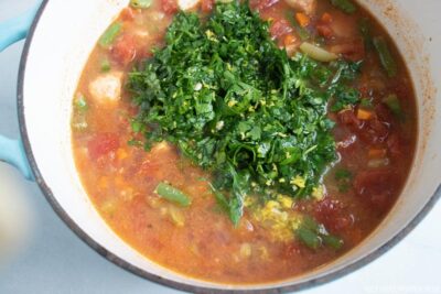 Adding Lemon Zest & Parsley