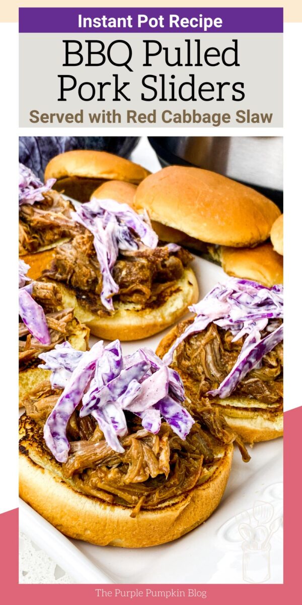 BBQ Pulled Pork Sliders with Red Cabbage Slaw
