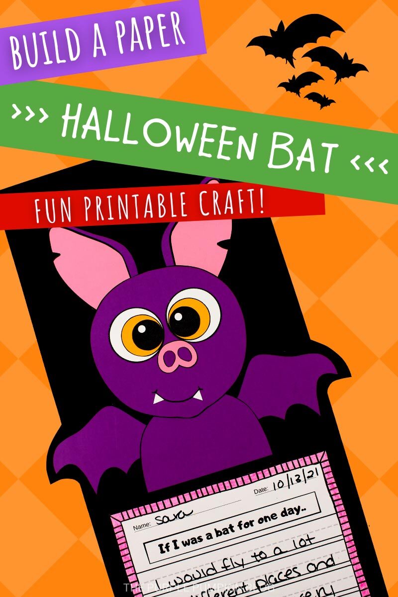 Build a Paper Halloween Bat - Fun Printable Craft!