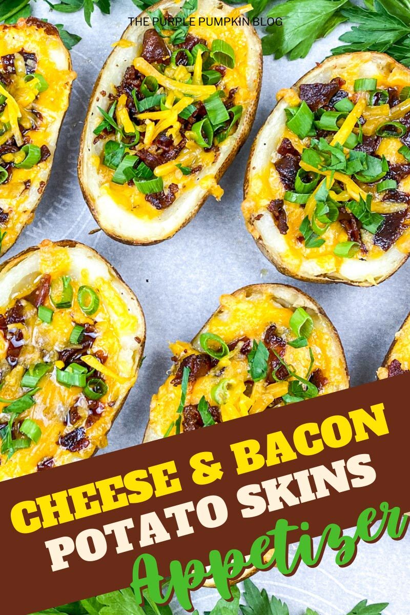 Cheese & Bacon Potato Skins Appetizer