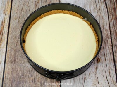 Cheesecake Filling added to Base