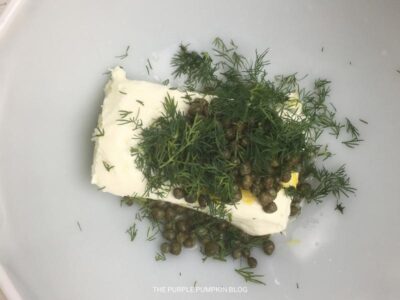 Dill added to Cream Cheese