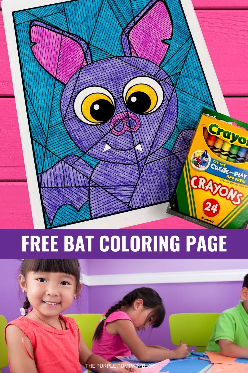 Free Bat Coloring Page