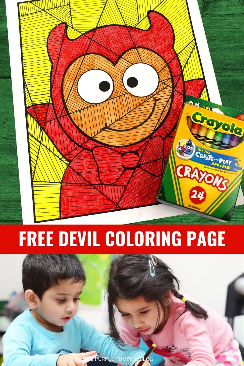 Free Devil Coloring Page
