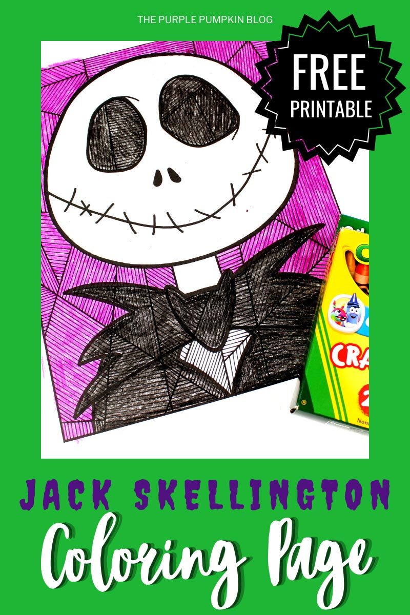 Free Jack Skellington Coloring Page Printable