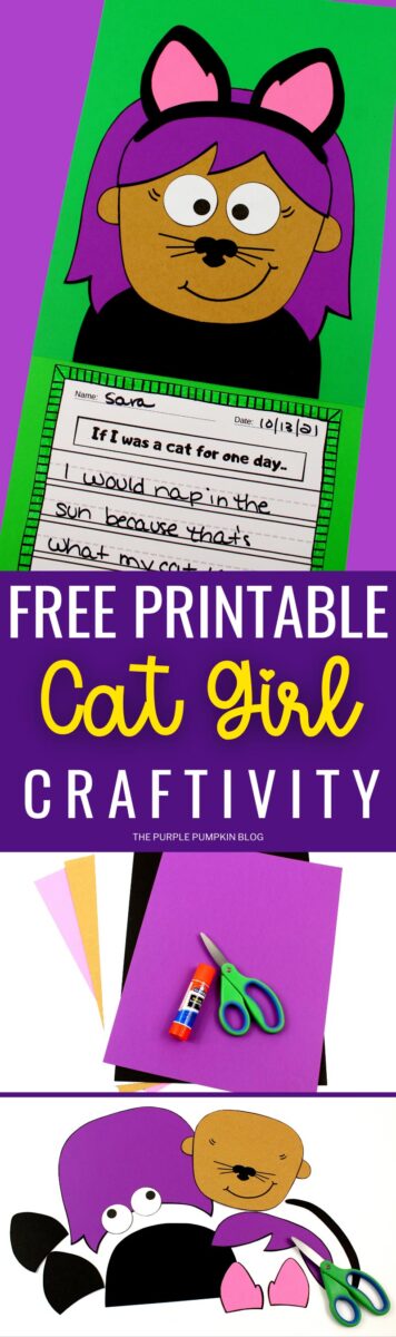 Free Printable Cat Girl Craftivity