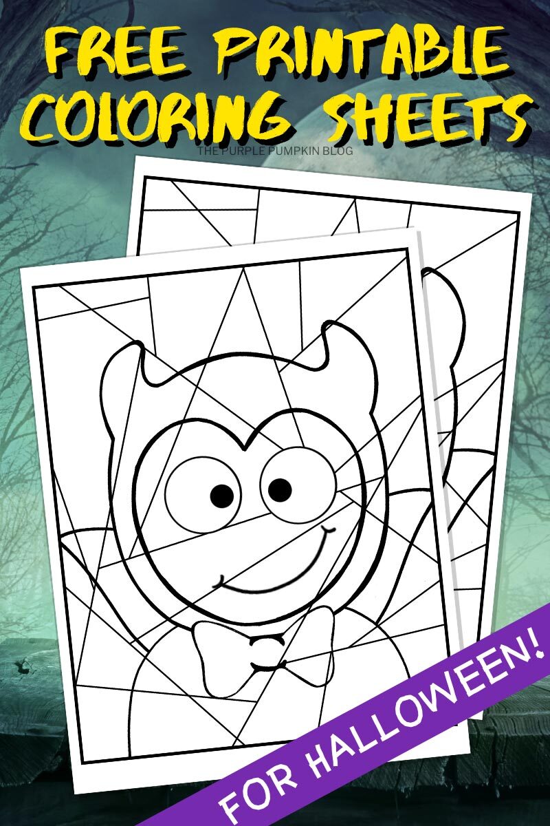 Free Printable Coloring Sheets for Halloween!