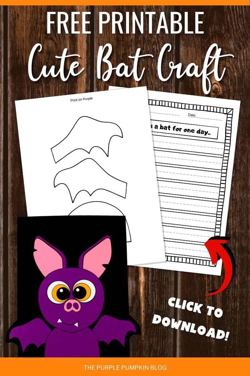 Free Printable Cute Bat Craft