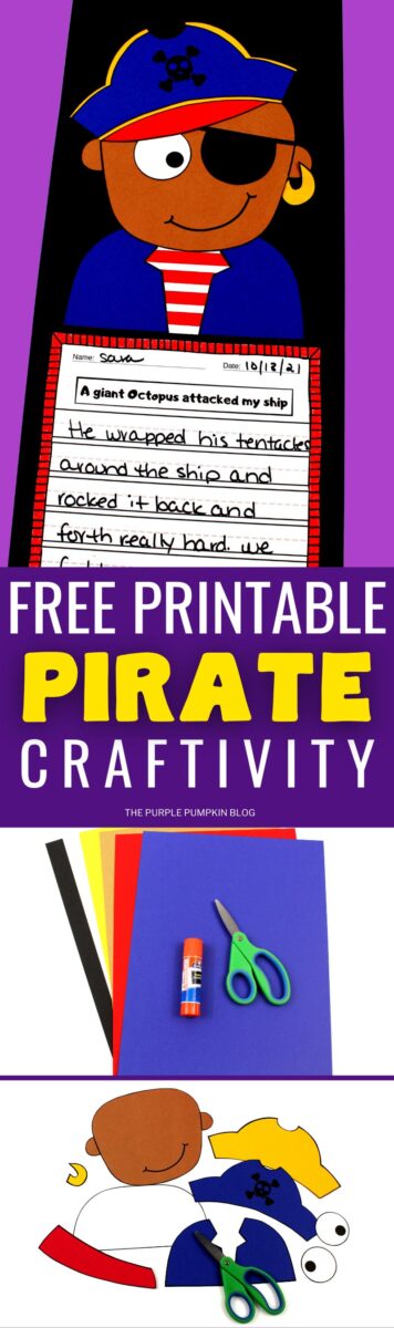 Free Printable Halloween Pirate Craftivity