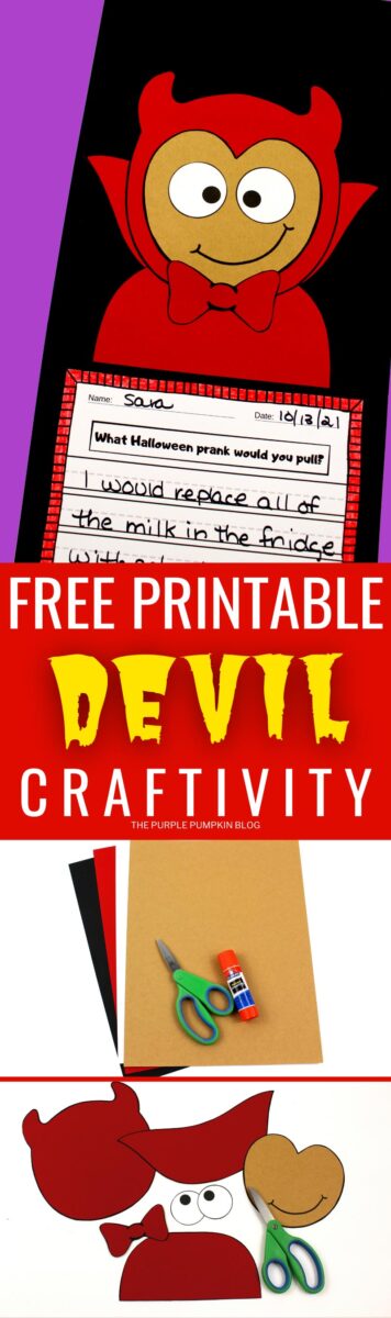 Free Printable Little Devil Craftivity