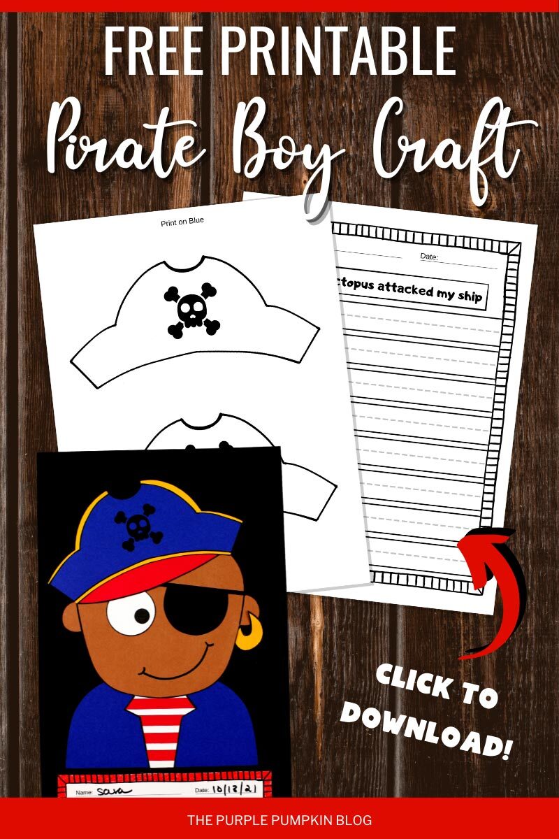 Free Printable Pirate Boy Craft