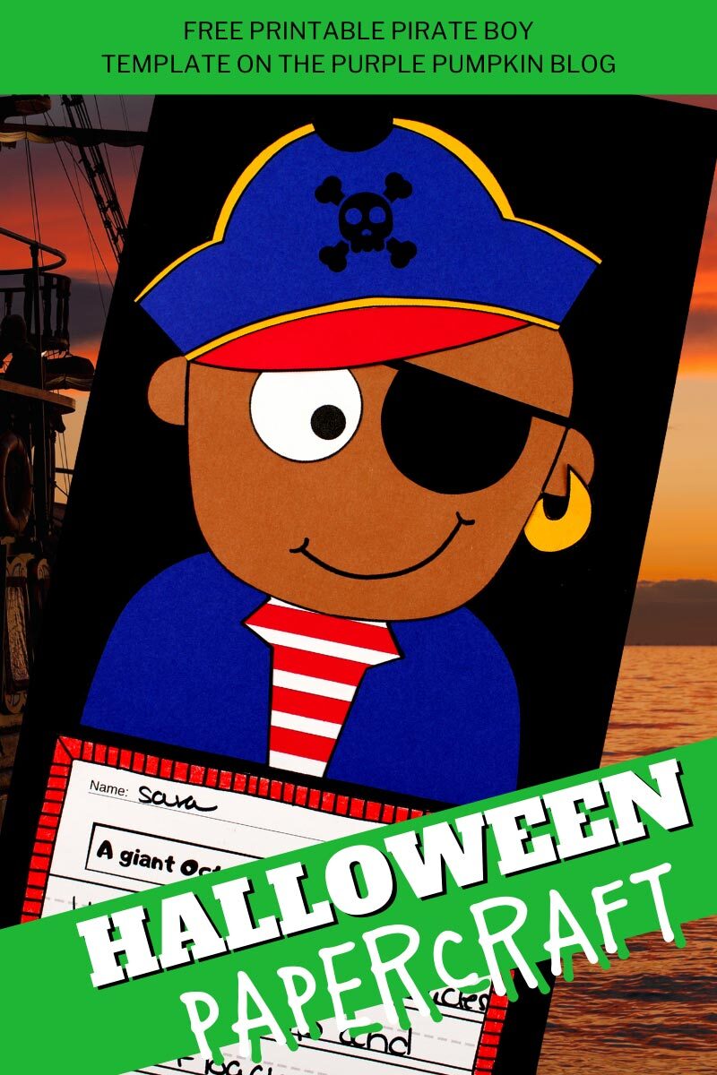 Free Printable Pirate Boy Halloween Papercraft