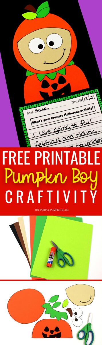 Free Printable Pumpkin Boy Craftivity