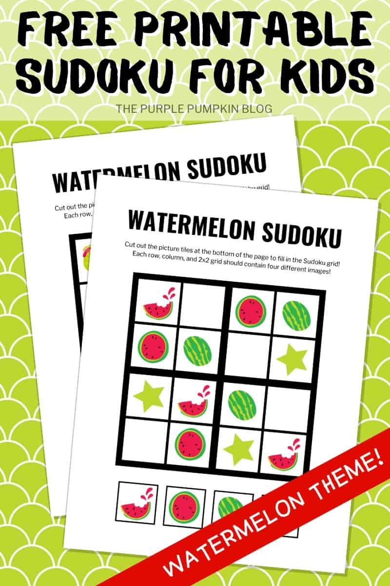 Free-Printable-Sudoku-for-Kids-Watermelon-Theme