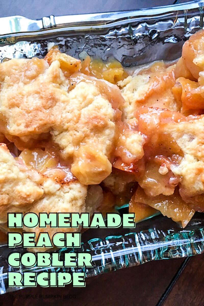 Homemade Peach Cobbler Recipe