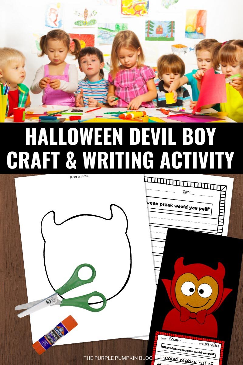 Halloween Devil Boy Craft & Writing Activity