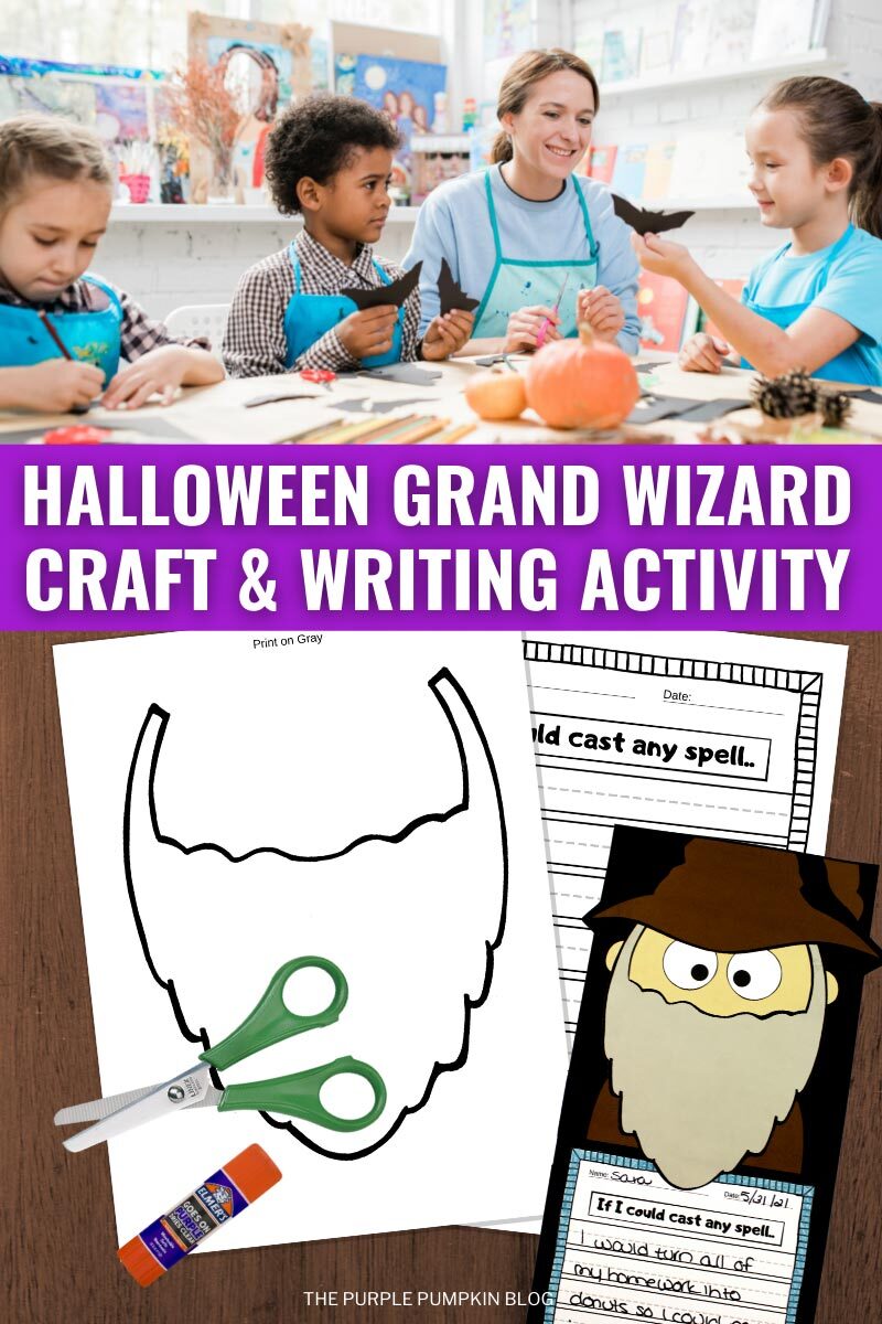 Halloween Grand Wizard Craft & Writing Activity