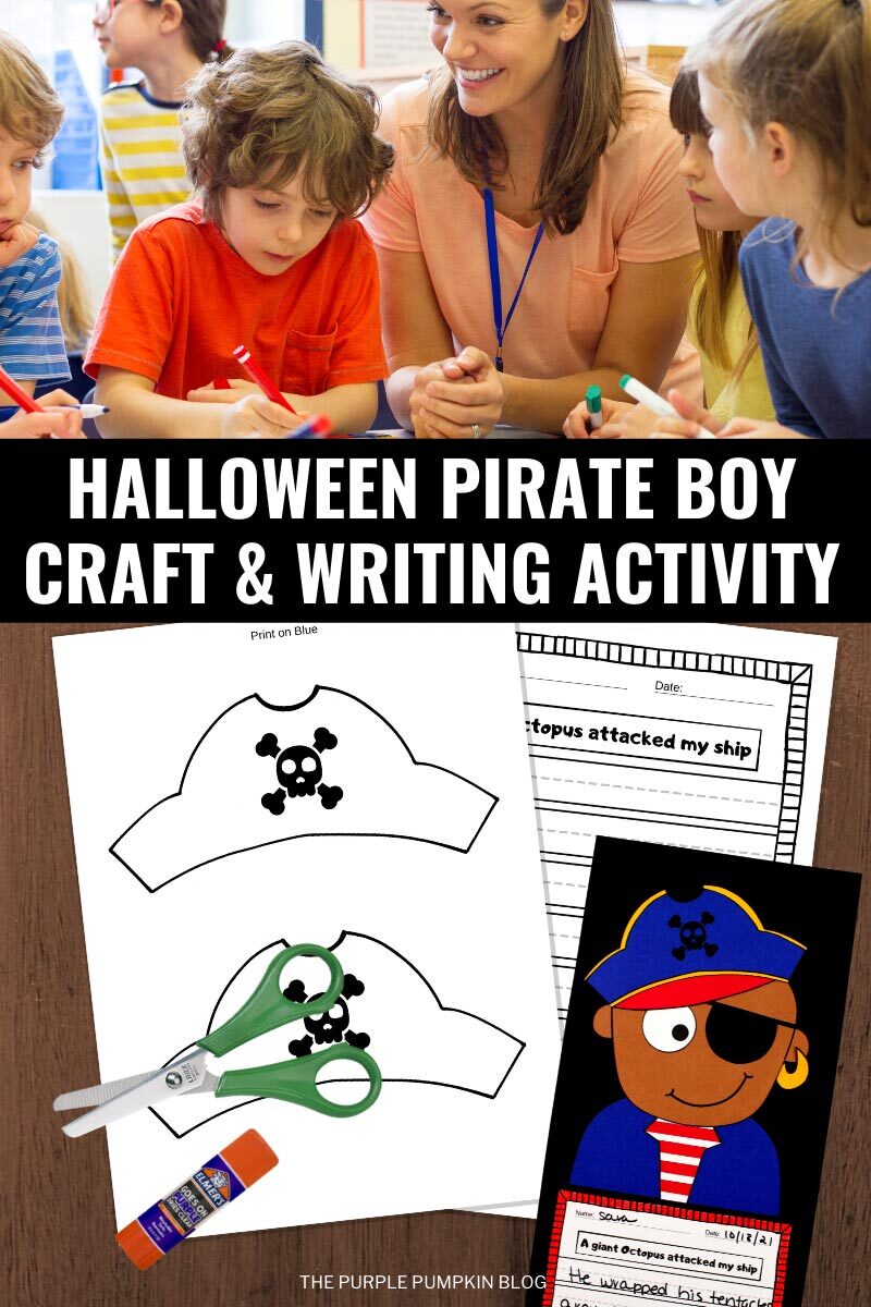 Halloween Pirate Boy Craft & Writing Activity