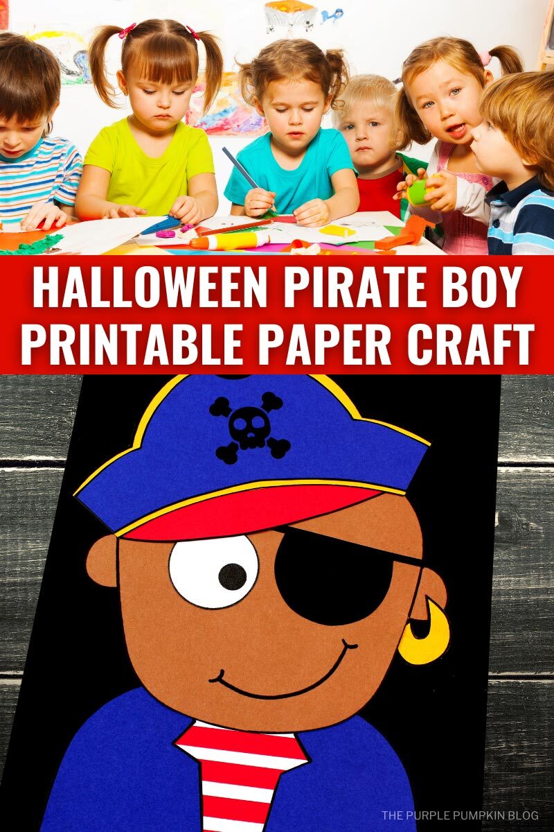 Halloween Pirate Boy Printable Paper Craft
