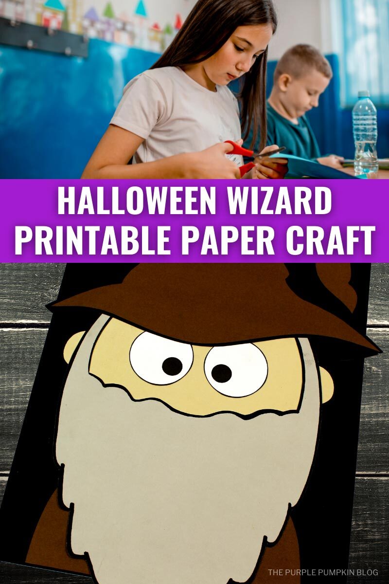 Halloween Wizard Printable Paper Craft