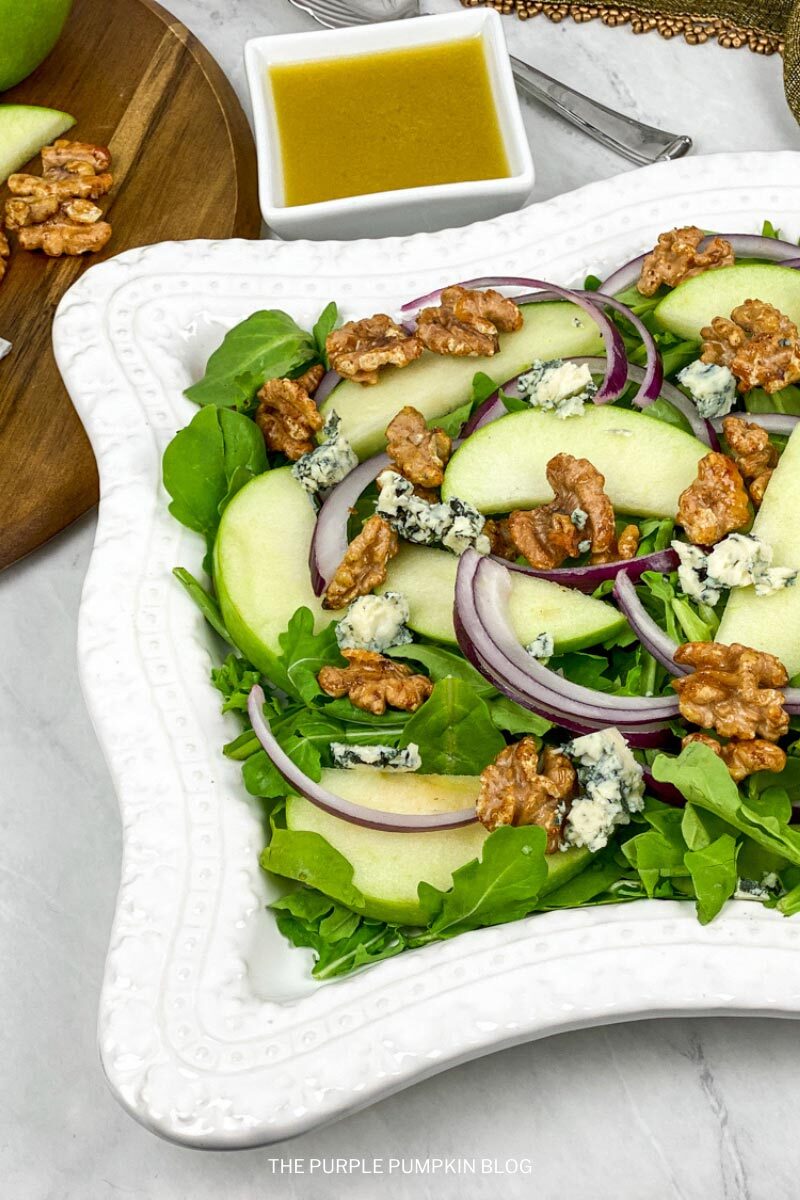 How To Make Apple Walnut Salad with Blue Cheese