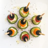 How To Make Greek Salad Skewers