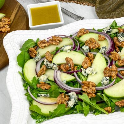 How to Make Apple Walnut Salad with White Balsamic Vinaigrette