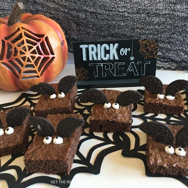 Bat Brownies! A Super Easy Dessert Recipe for Halloween!