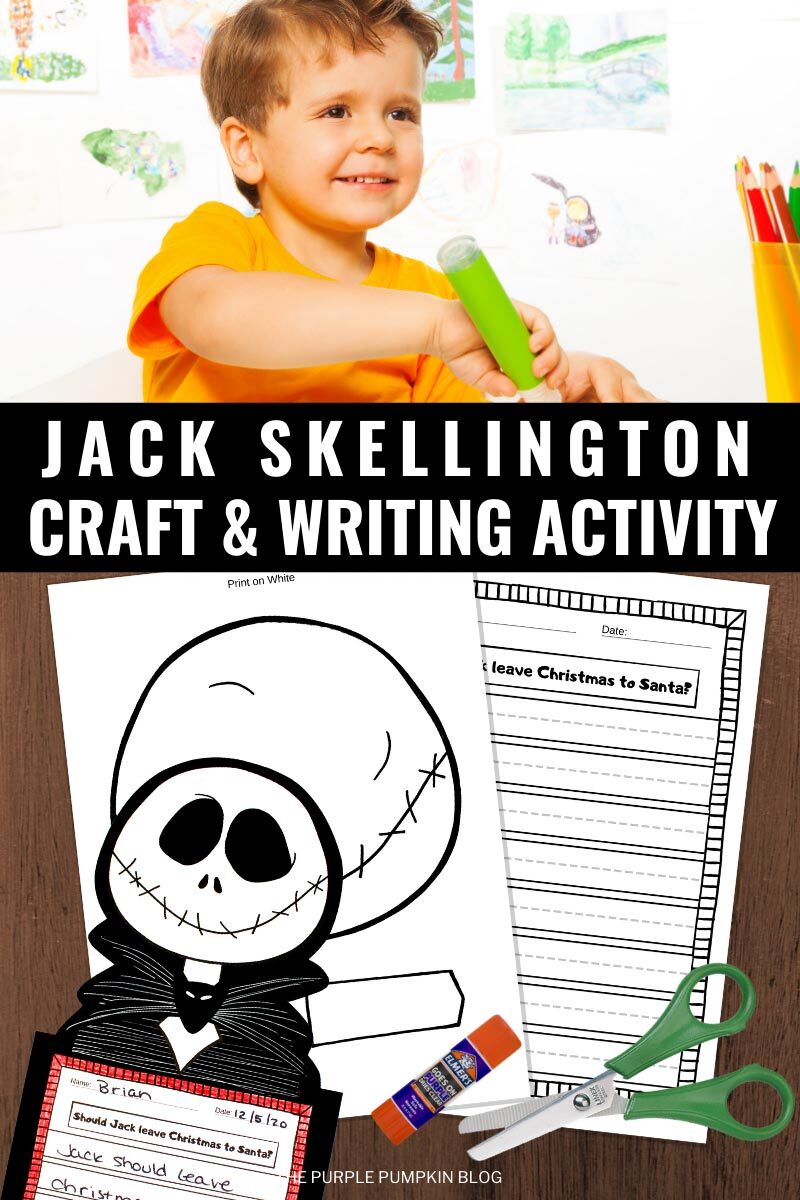 Jack Skellington Craft & Writing Activity